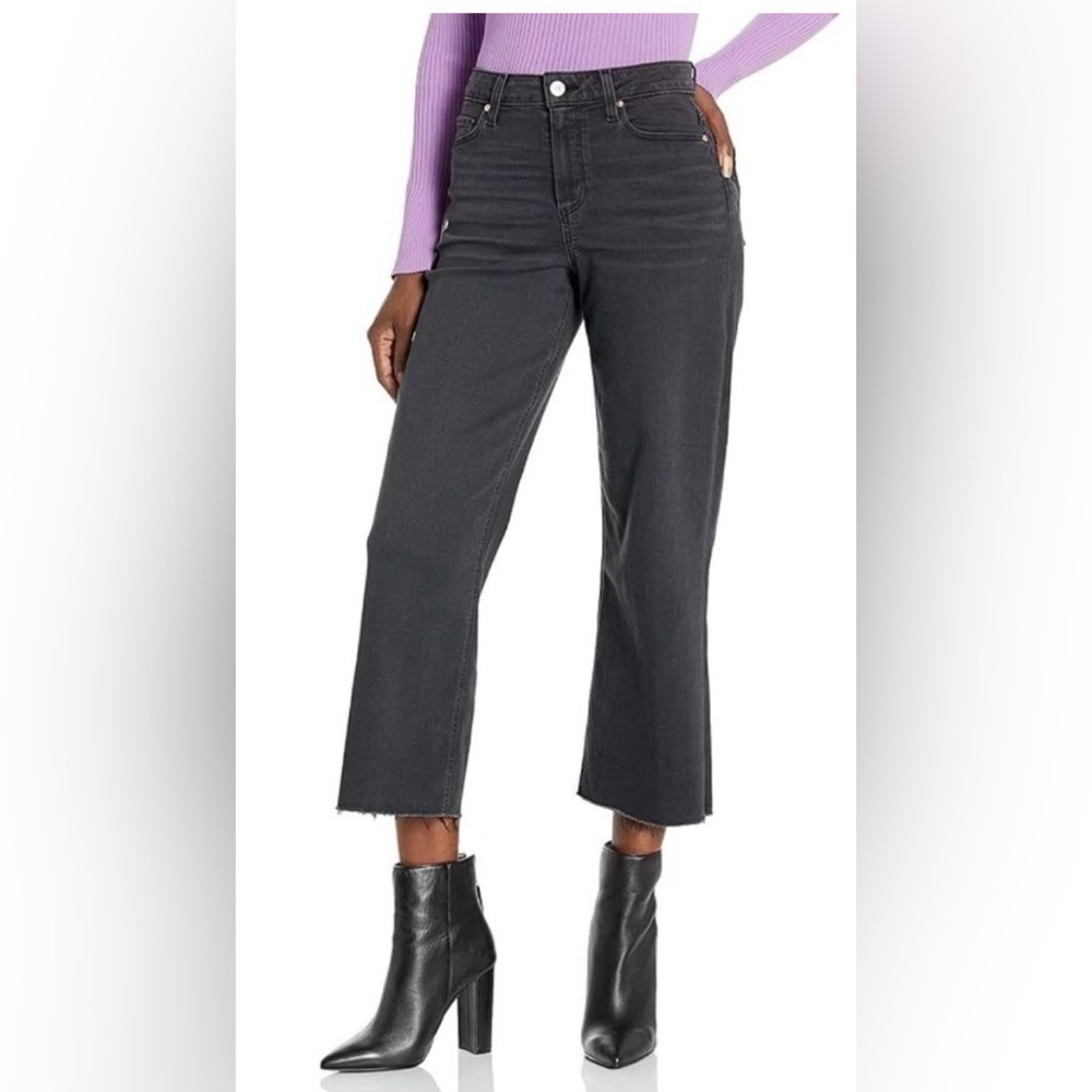 PAIGE Women's Nellie Wide Leg Cropped High Rise Sz 28